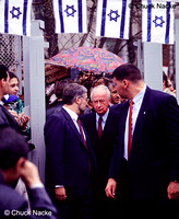 Israeli Prime Minister Yitzhak Rabin (1922-1995) in Moscow, RU