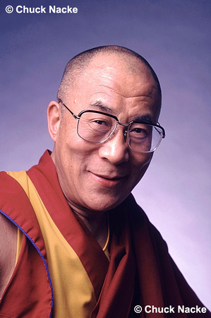 Portrait of the Dalai Lama, Moscow, RU.
