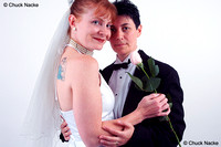 Davina and Molly, a same-sex couple, married in San Francisco,CA