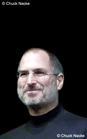 Steve Jobs on stage, San Jose, CA
