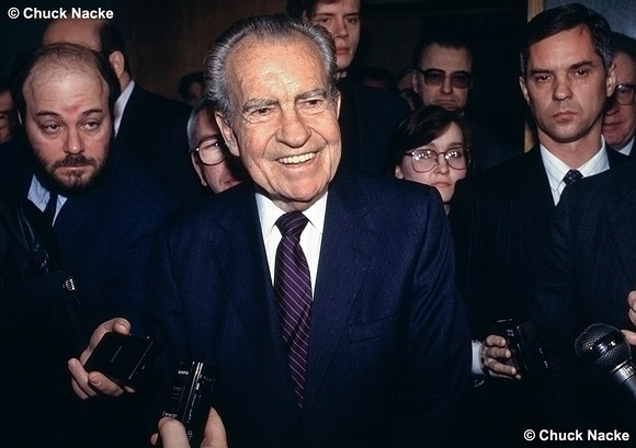 Former U.S. President Richard Nixon in Moscow, RU